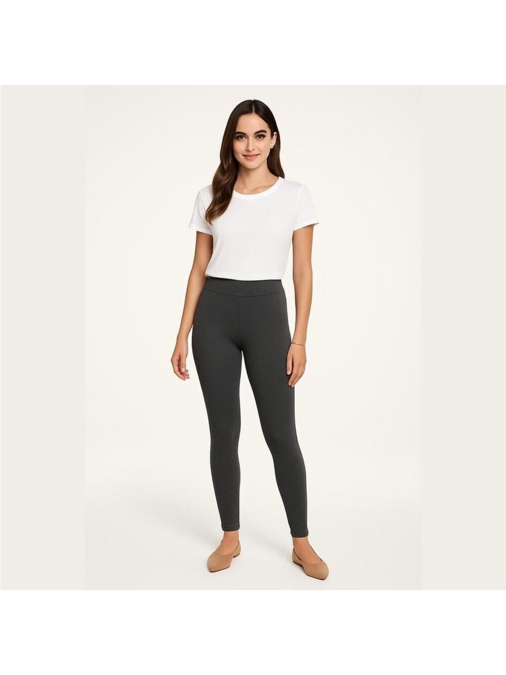 Sonoma Goods For Life pull on dark gray legging Woman’s size Large